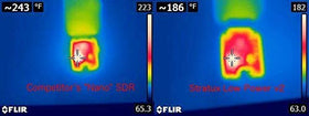 Stratux internal radios and PCB close-up showing optimized heat dissipation benefit