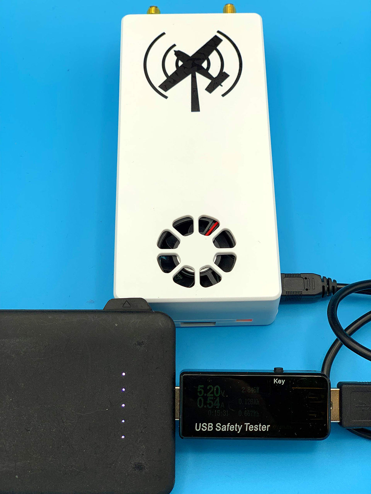 Stratux module installed in ABS injection-molded case showing easy compatibility benefit