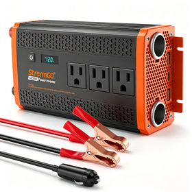 StrenrmGO 1000W inverter front view for on‑road power and charging