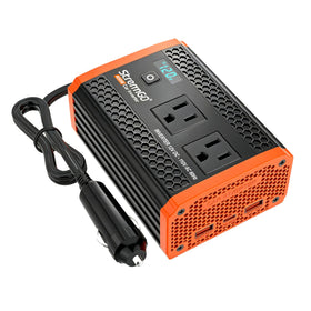 StrenrmGO 400W inverter front view for on-the-go vehicle power