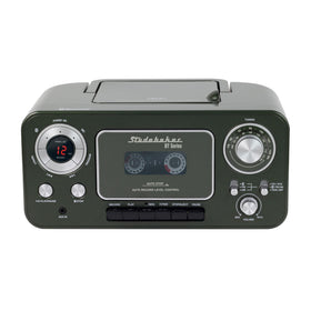 Studebaker cassette recorder and AM FM radio for versatile playback