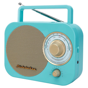 Studebaker SB2000TG front view with turquoise-gold retro styling for nostalgic listening at home