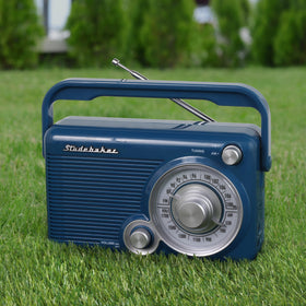 Studebaker SB2002BL in-use with headphones demonstrates private listening on the go.