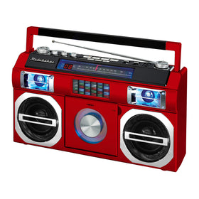 Studebaker SB2145R front view in red, highlighting retro styling for street listening