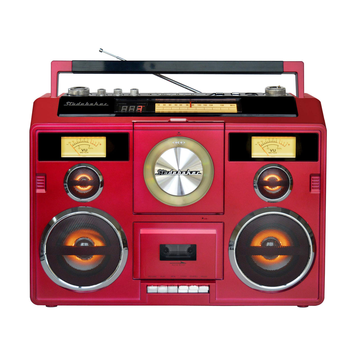 Studebaker Sound Station CD and cassette deck ready for mixes.