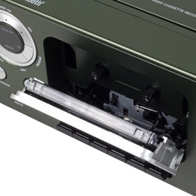 Studebaker top loading CD slot for easy insertion and quick playback