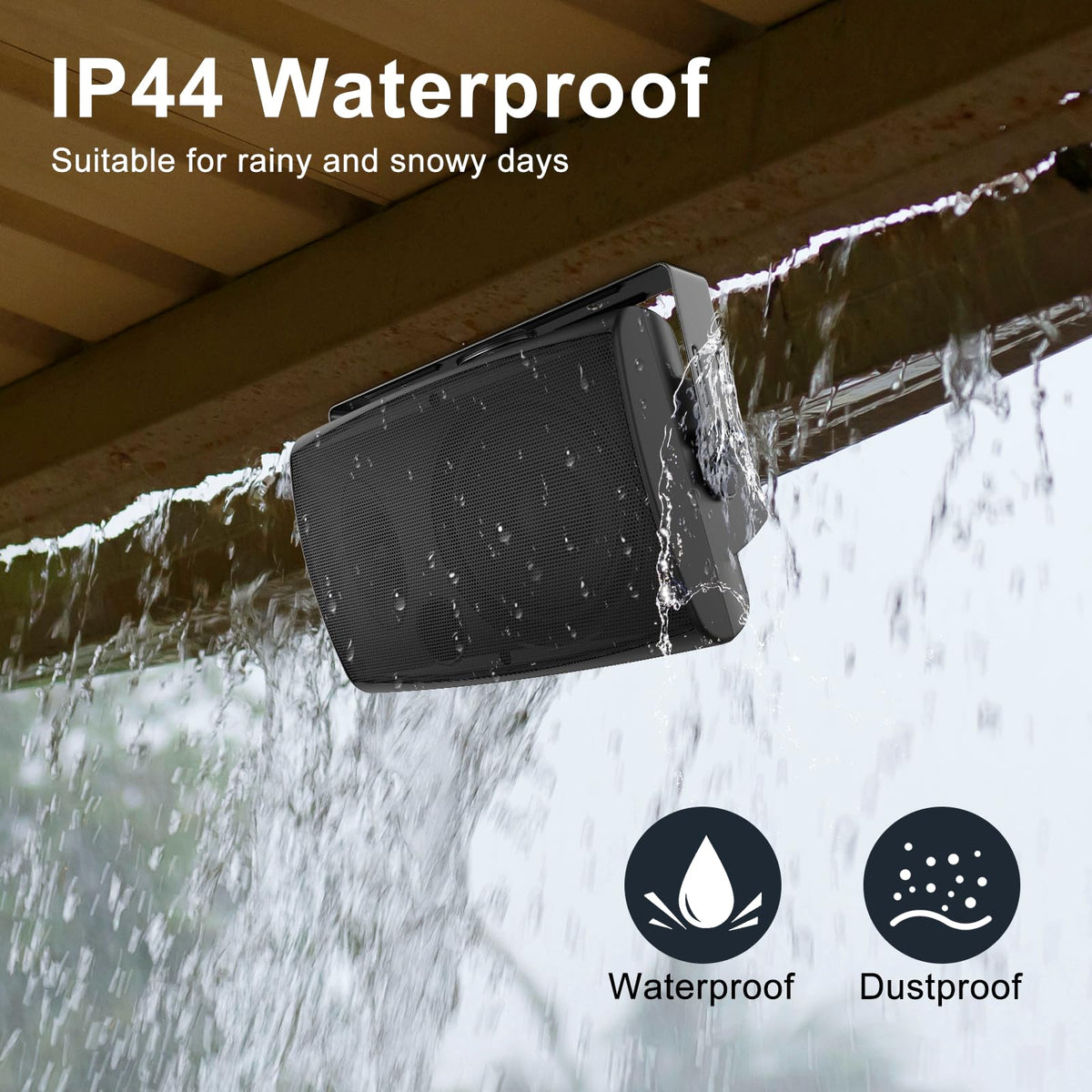 StudioFinix 400W outdoor speaker fills a backyard with dynamic sound