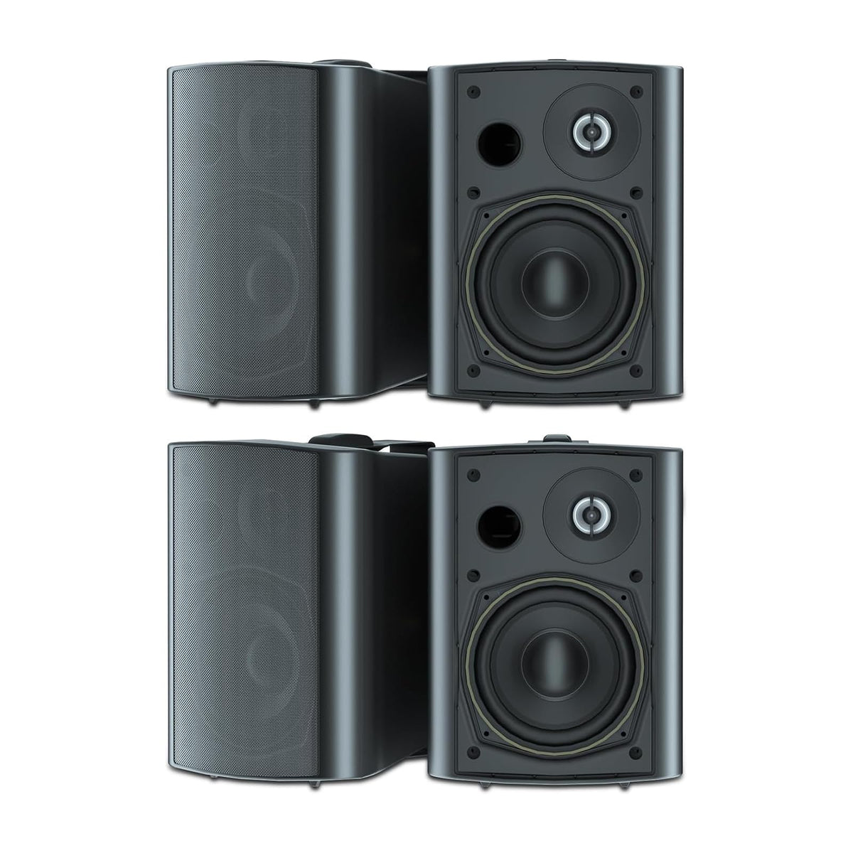 STUDIOFINIX 5-25-inch outdoor speaker front view for patio sound clarity.