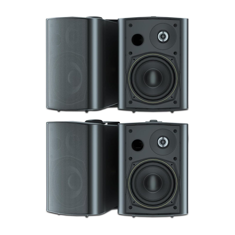 STUDIOFINIX 5-25-inch outdoor speaker front view for patio sound clarity.