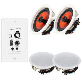 StudioFinix 6.5-inch ceiling speaker front view, immersive bass for home theater.