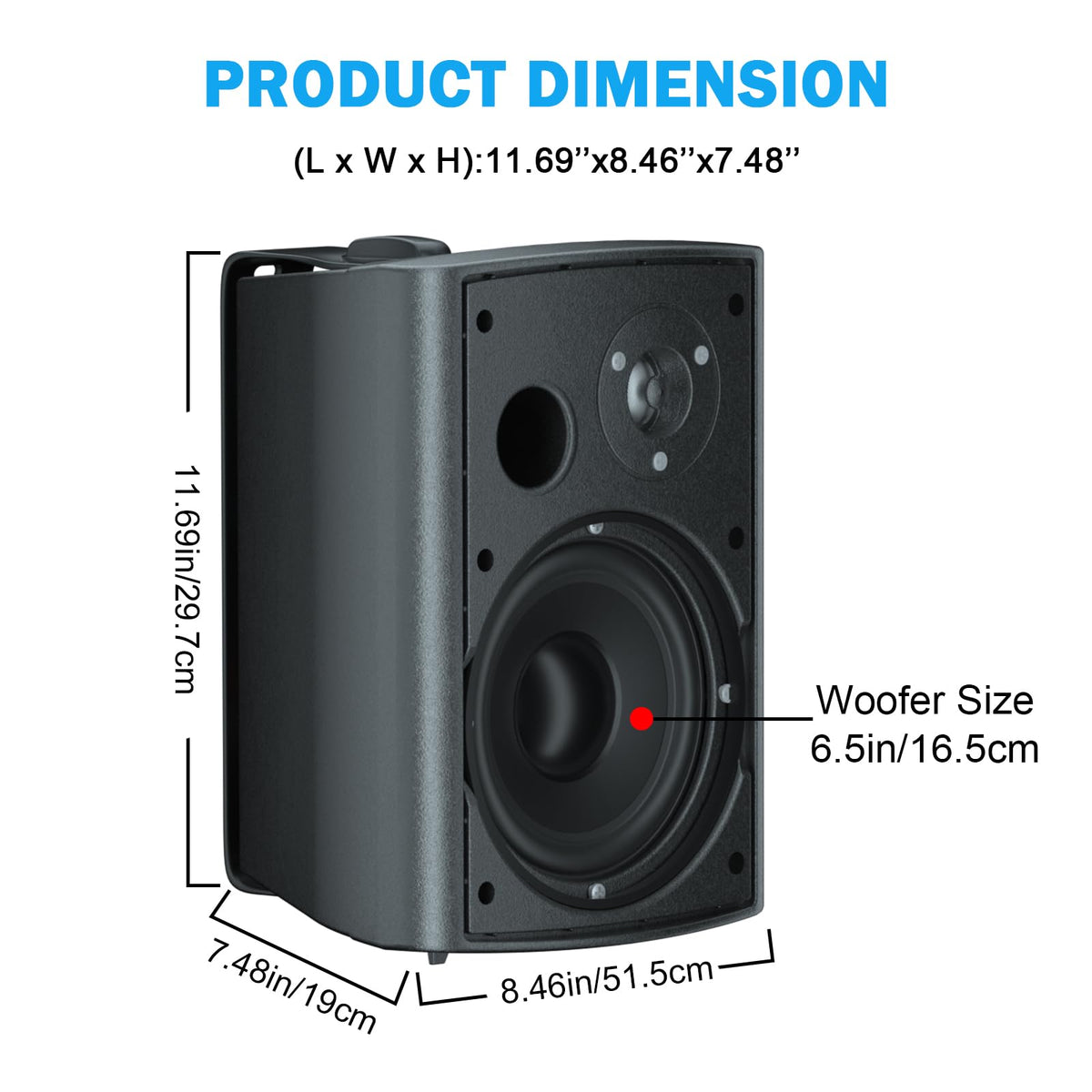StudioFinix woofer-tweeter closeup showing crisp highs and solid bass.