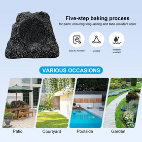 StudioFinix all-weather speakers perfect for backyard parties and BBQs.