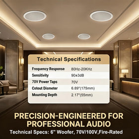 STUDIOFINIX 2.17 inch mounting depth ensures a low-profile fit in most ceilings.