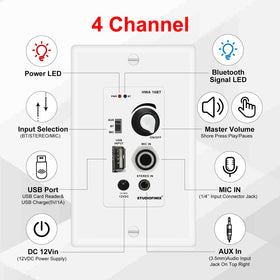 StudioFinix flush-mount ceiling speaker profile for clean wall integration.