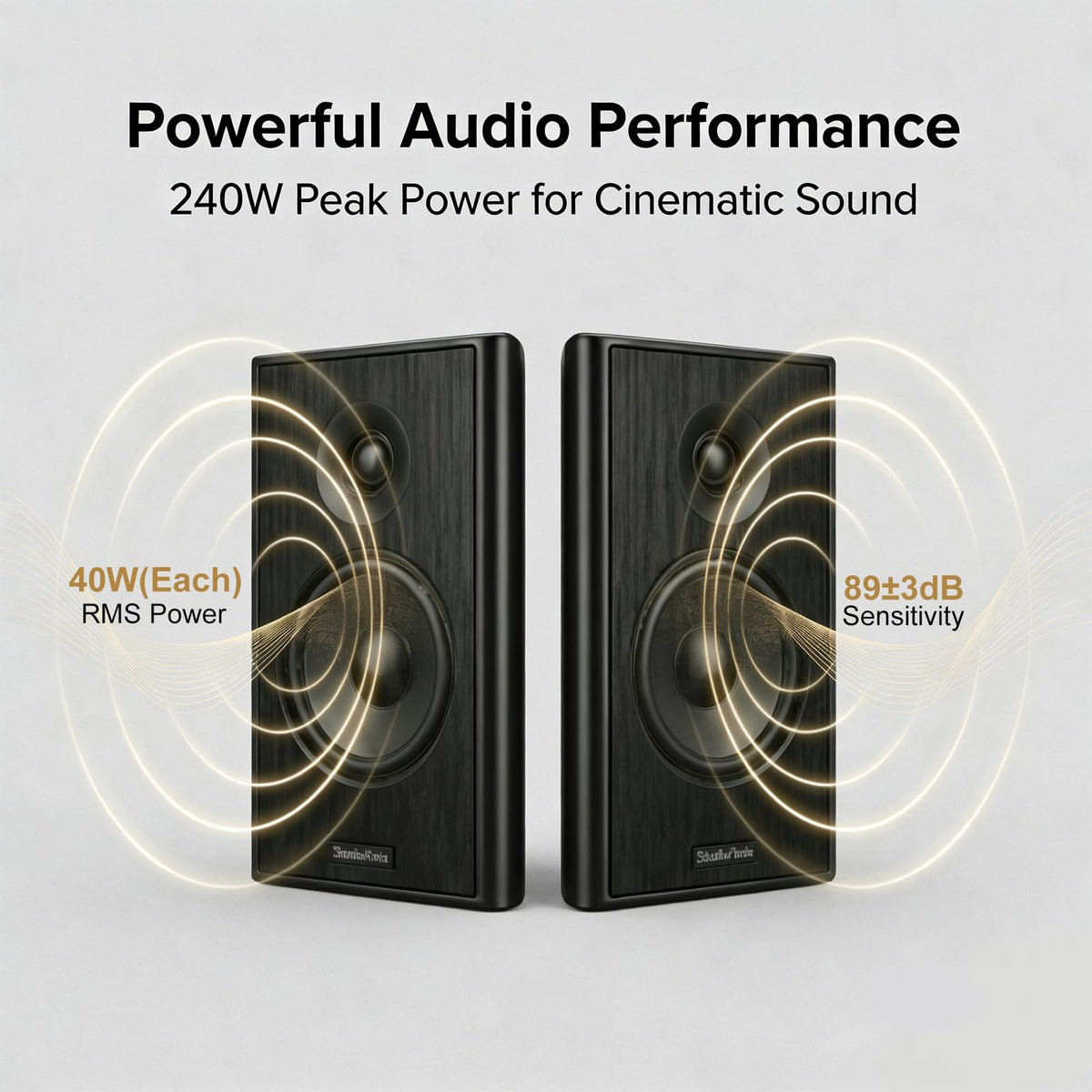 STUDIOFINIX easy installation using a 6mm fastener with included wires