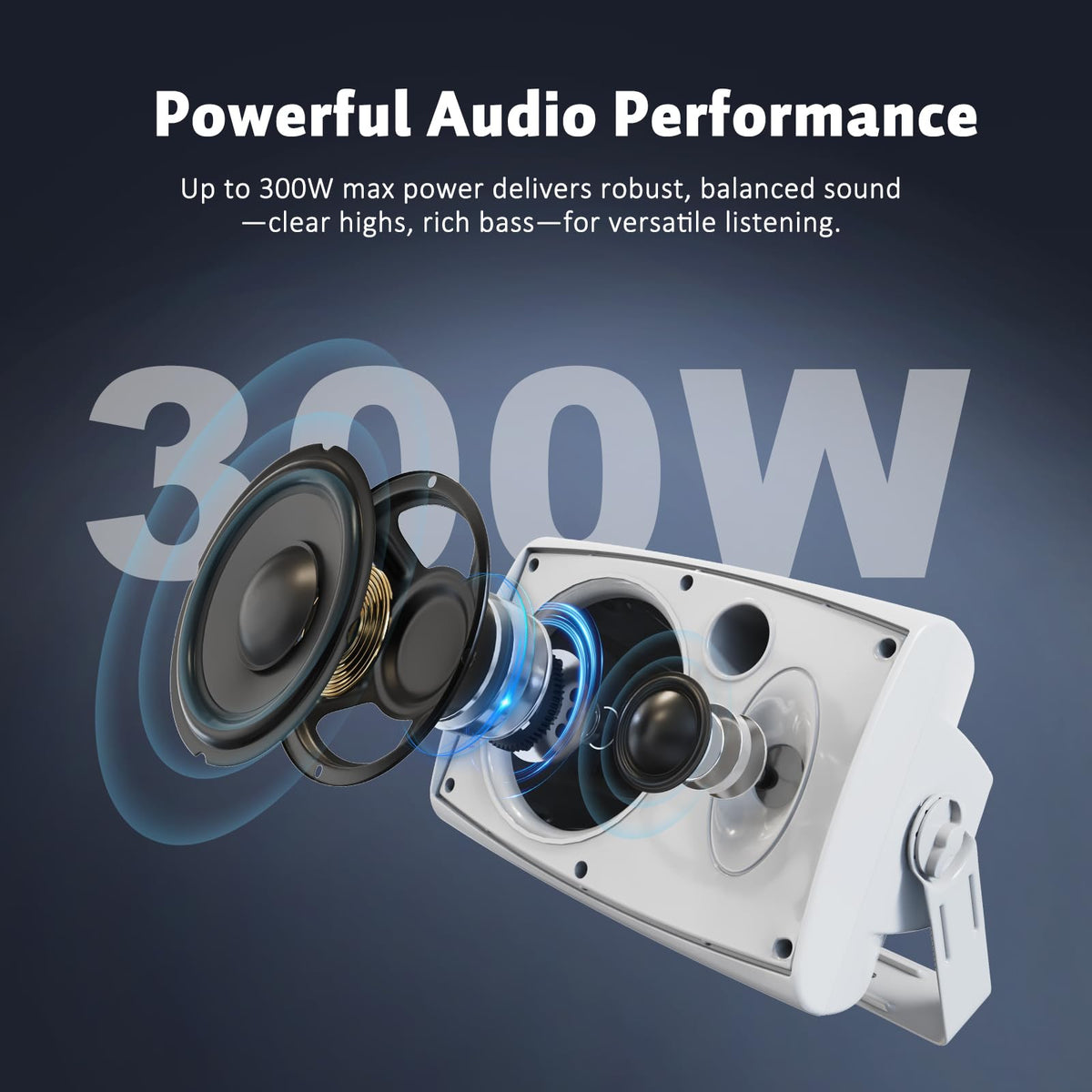 STUDIOFINIX IP44 weatherproof design withstands rain and dust for outdoors.