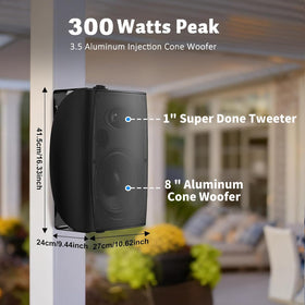 Studiofinix IP44 waterproof enclosure stands up to rain and dust outdoors.