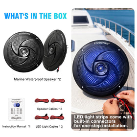 STUDIOFINIX lifestyle RV patio setup showing robust outdoor audio for gatherings