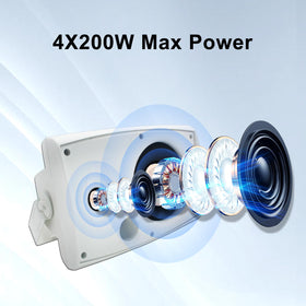 StudioFINIX wall-mount bracket and angled design for flexible placement.