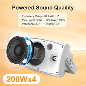 STUDIOFINIX outdoor wall-mount speaker for garden with clear audio.
