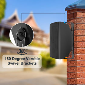StudioFinix pair in box showing complete outdoor sound package