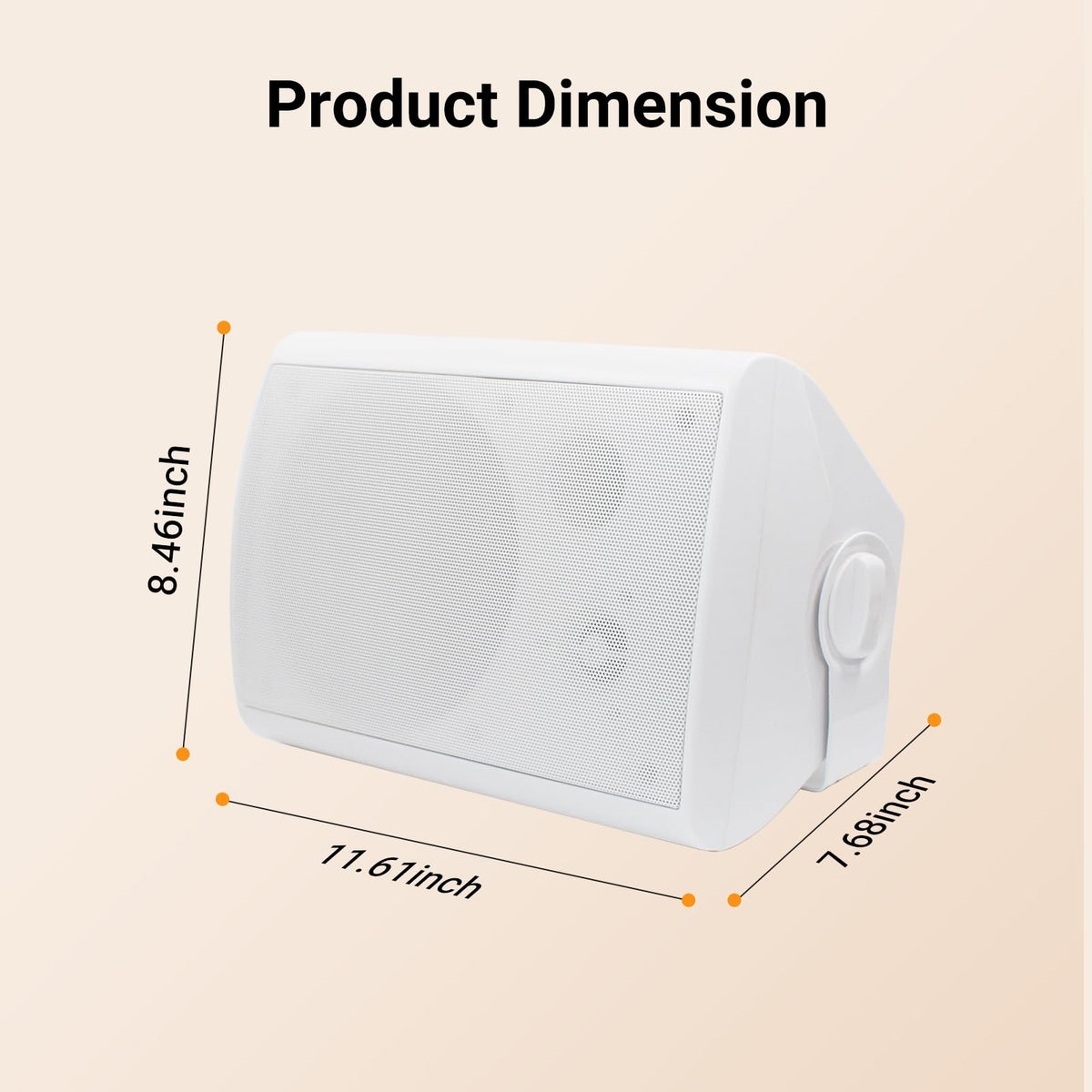 STUDIOFINIX patio party scene with reliable outdoor audio and easy mounting.