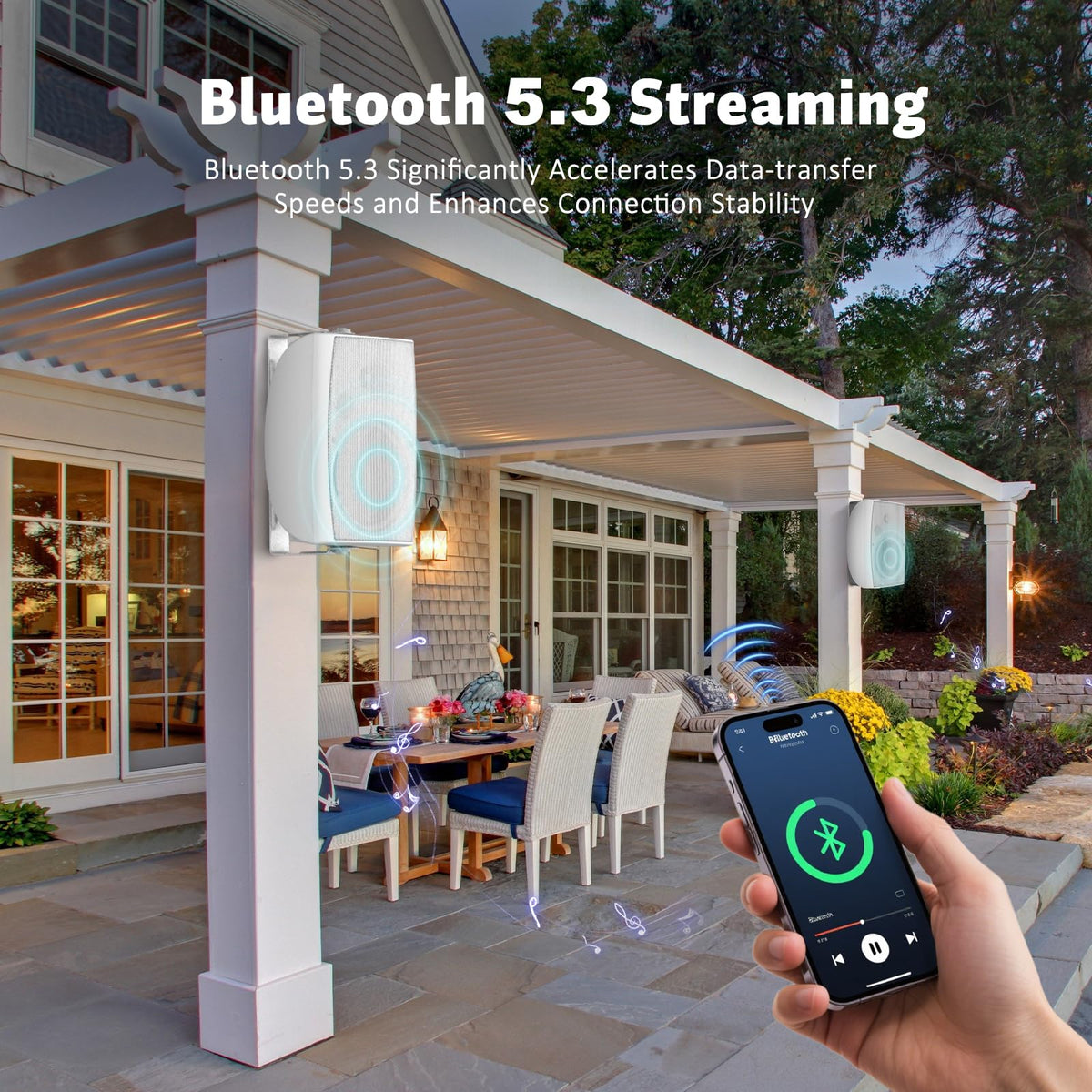 STUDIOFINIX heavy-duty system ideal for patios, pools, and large gatherings.