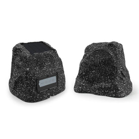 STUDIOFINIX rock speakers outdoor appearance gray blend with garden decor and deliver clear sound