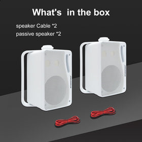 STUDIOFINIX speaker next to a ruler to show compact size and easy placement options