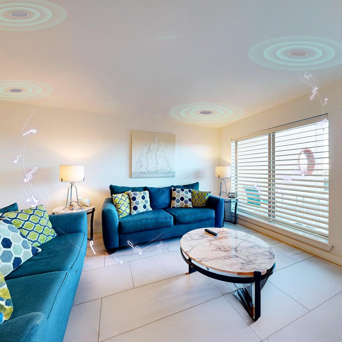 STUDIOFINIX in-ceiling wiring kit supports easy, tool-free setup.
