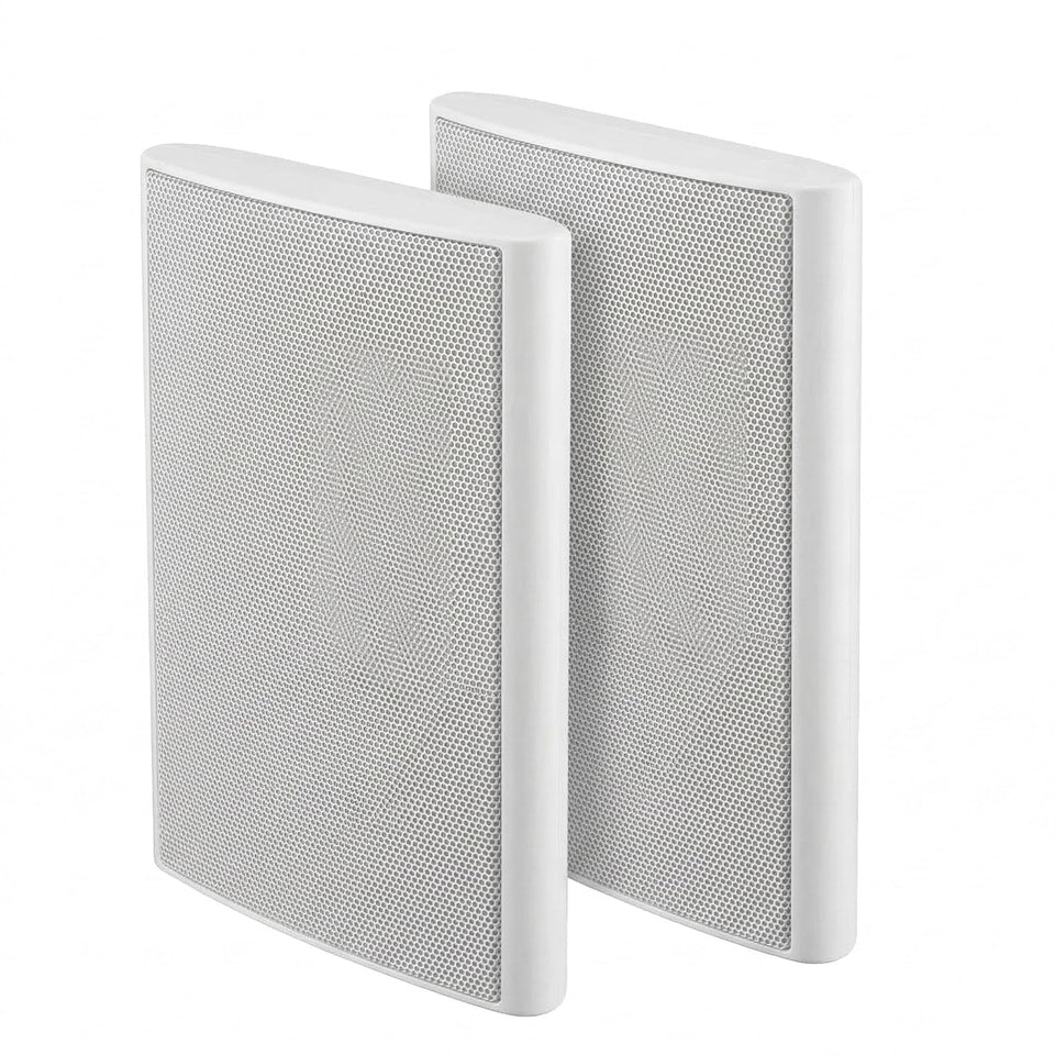 STUDIOFINIX Ultra Slim 5.25-inch wall mount speakers, front view, delivering crystal-clear sound in compact spaces