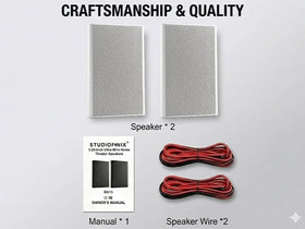 STUDIOFINIX Ultra Slim 8-ohm passive design supports compatible receivers and amplifiers