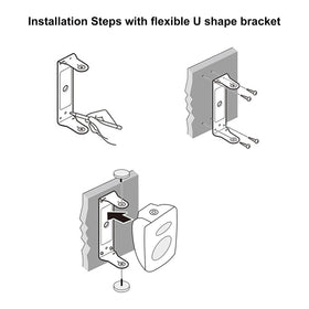 StudioFINIX bracket-adjustable mount enables directional sound control.