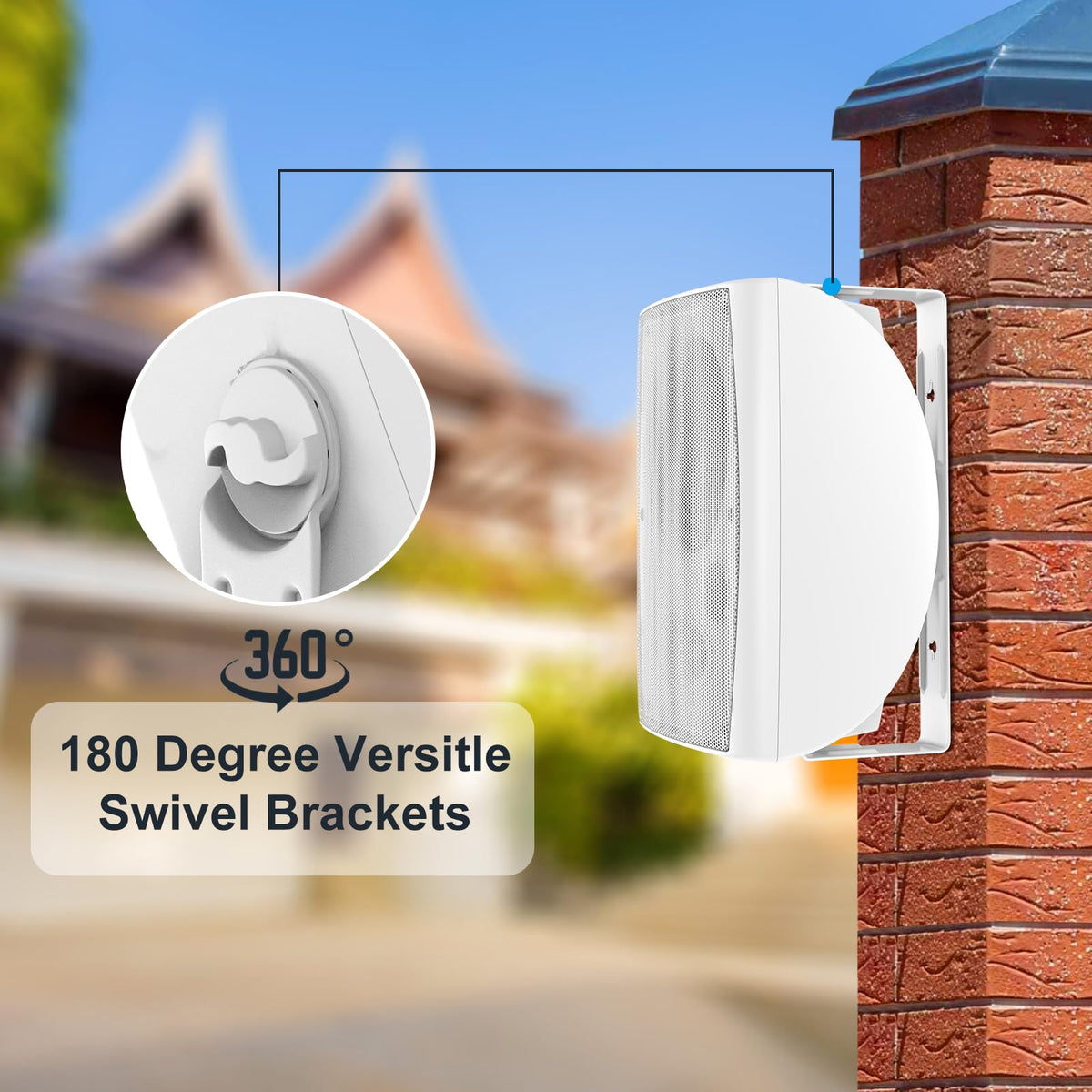 STUDIOFINIX wall-mount placement for flexible outdoor setup