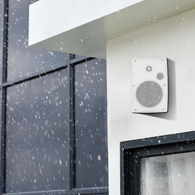 StudioFINIX sleek white finish complements garden and patio aesthetics.