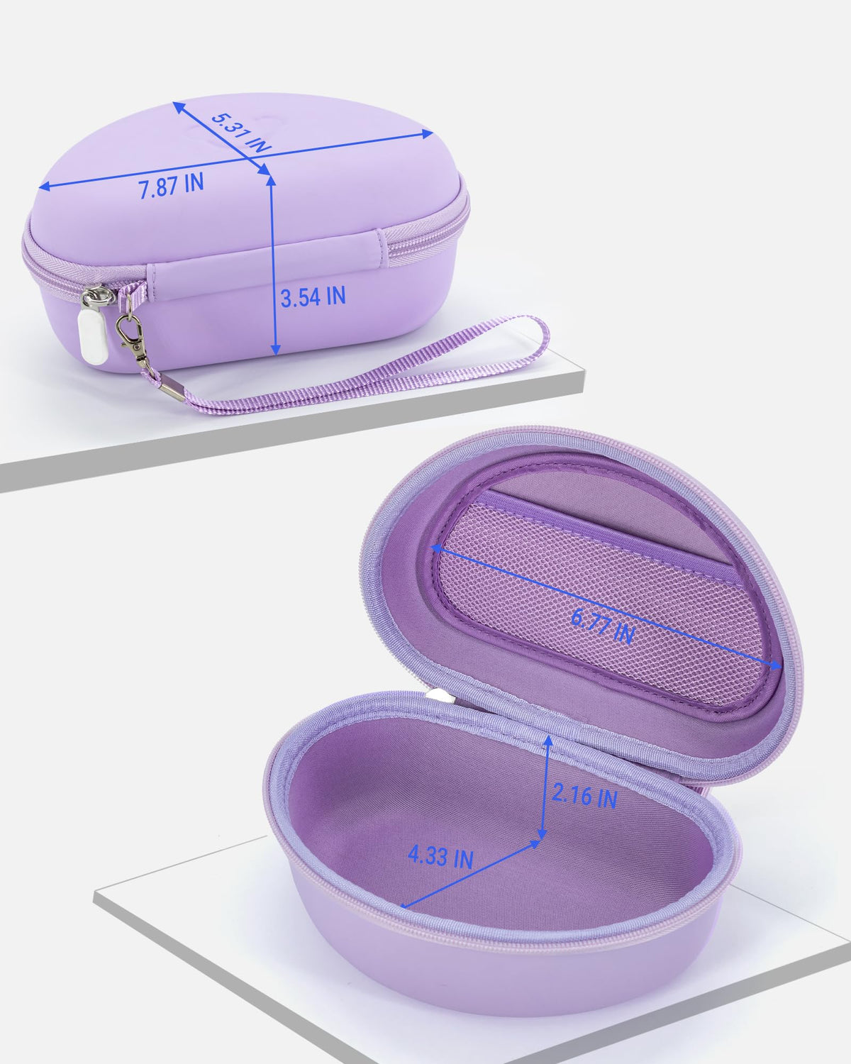 Stukcaze compact travel size fits bags and backpacks.