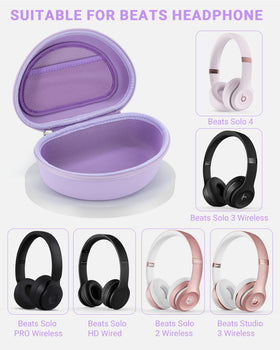 Stukcaze Beats case interior shows elastic pocket for cables.