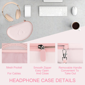 Stukcaze portable headphone case with removable strap for travel.
