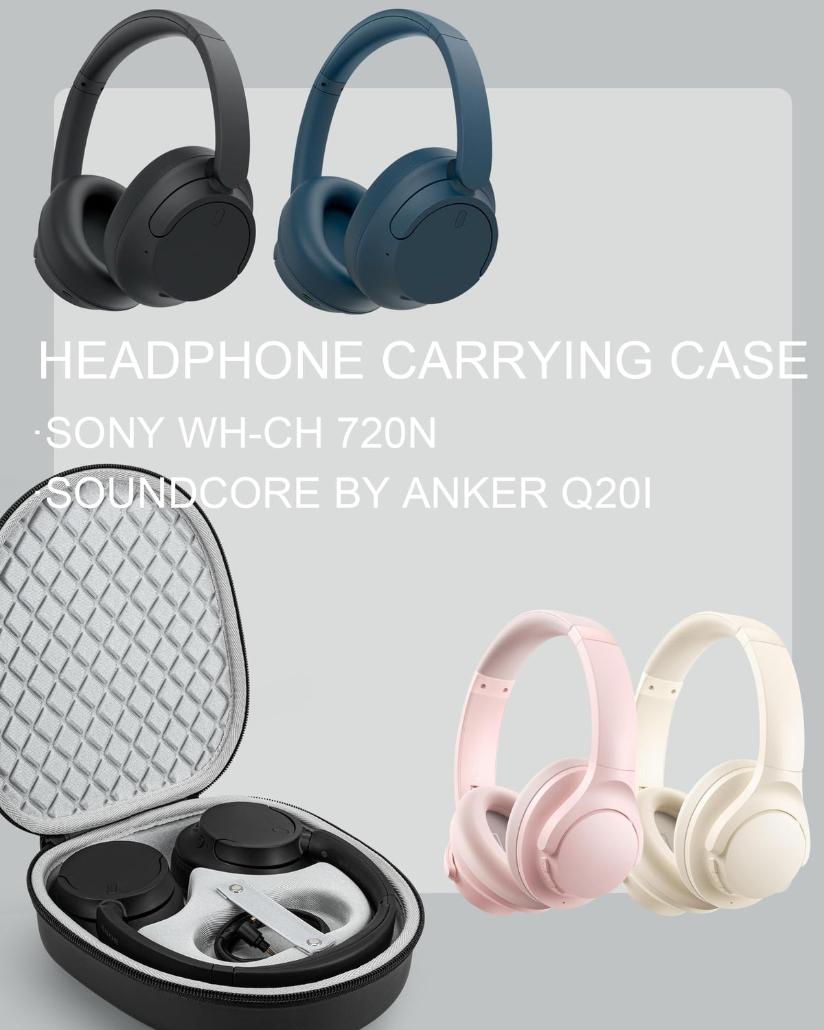 Stukcaze case interior keeps headphones snug and scratch-free with soft lining.