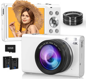STUOGYUM digital camera 4K video capture for vivid travel memories.