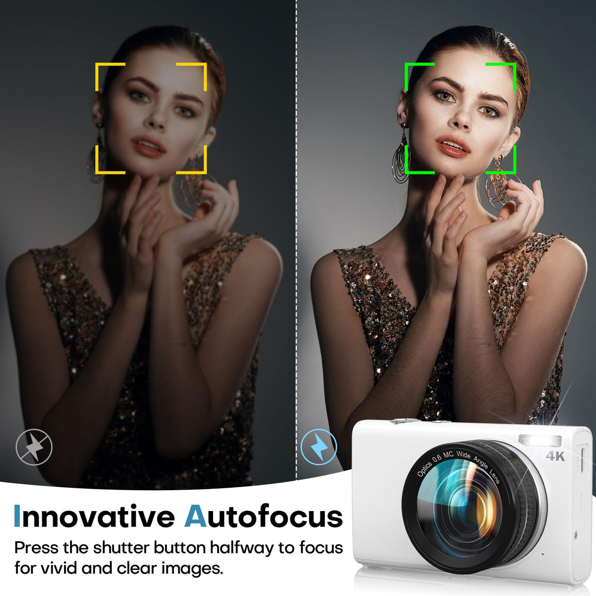 STUOGYUM digital camera autofocus stabilization for smooth footage.