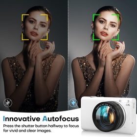 STUOGYUM digital camera autofocus stabilization for smooth footage.