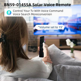 StuyJoab BN59-01455A voice control enables hands-free TV commands.