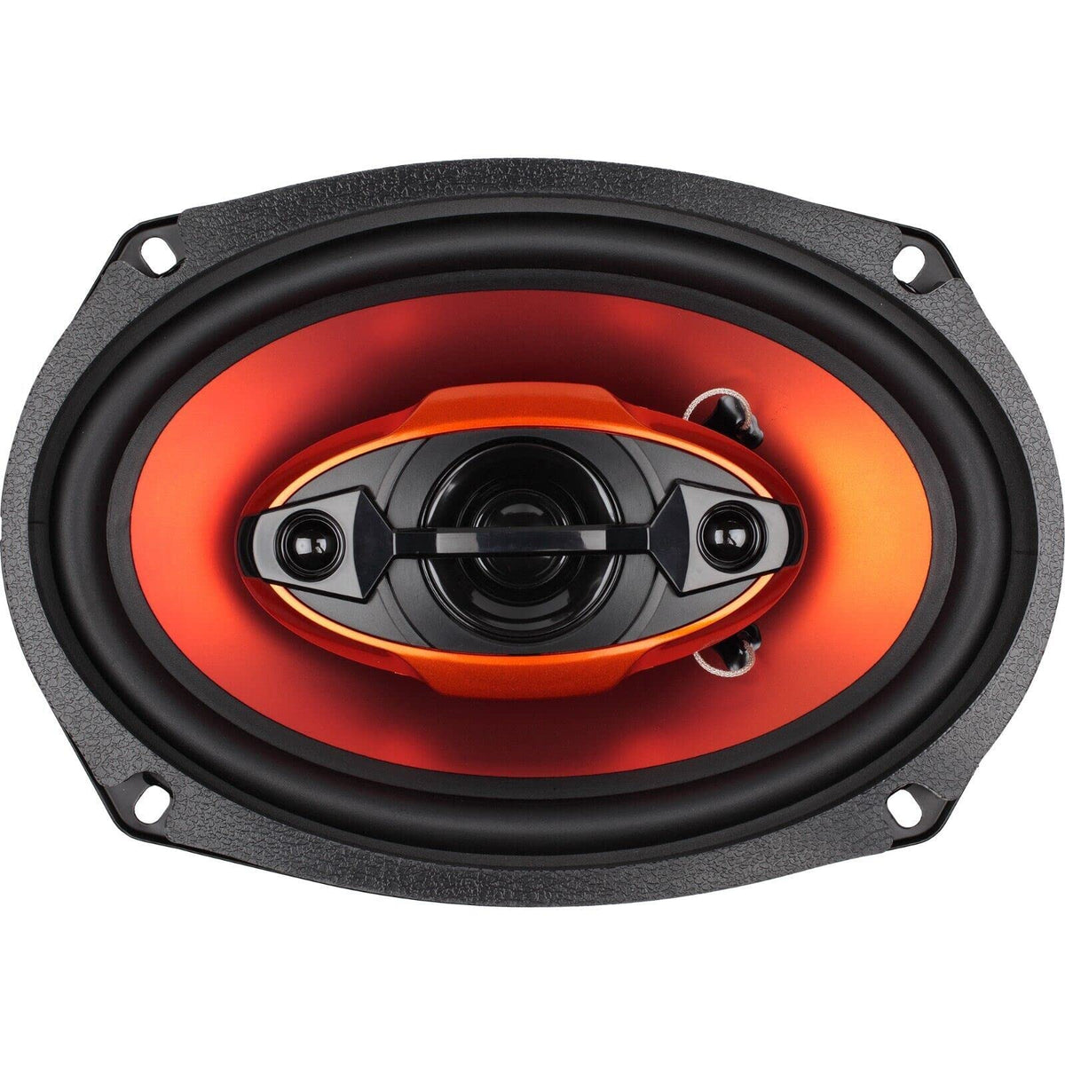 STX Audio close-up of 6x9 cone texture and surround, improves bass response