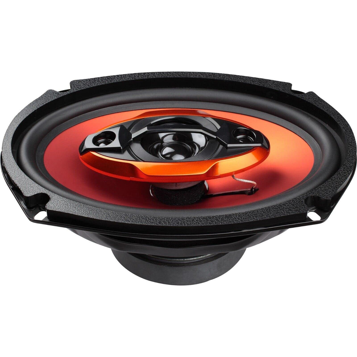 STX Audio speaker beside tape measure showing mounting depth, ensures fit compatibility