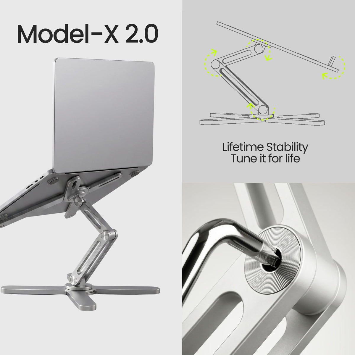 STXND Model-X 2.0 360-degree rotating base enables easy collaboration
