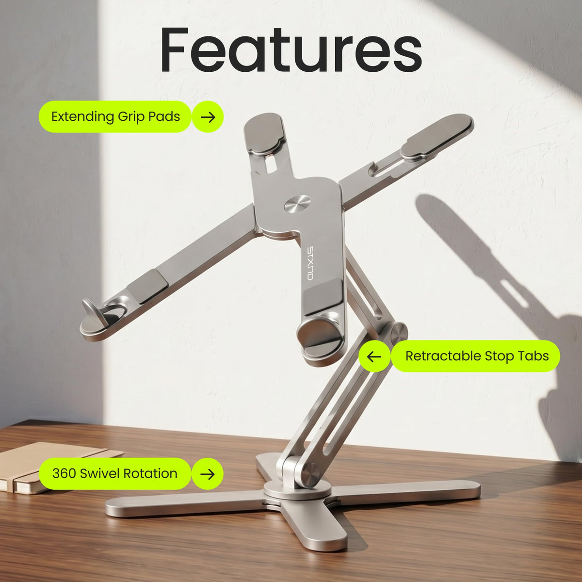 STXND Model-X 2.0 pressure adjuster maintains wobble-free stability