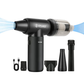 STYLANCE front view of duster showing controls and compact design for convenient cleaning