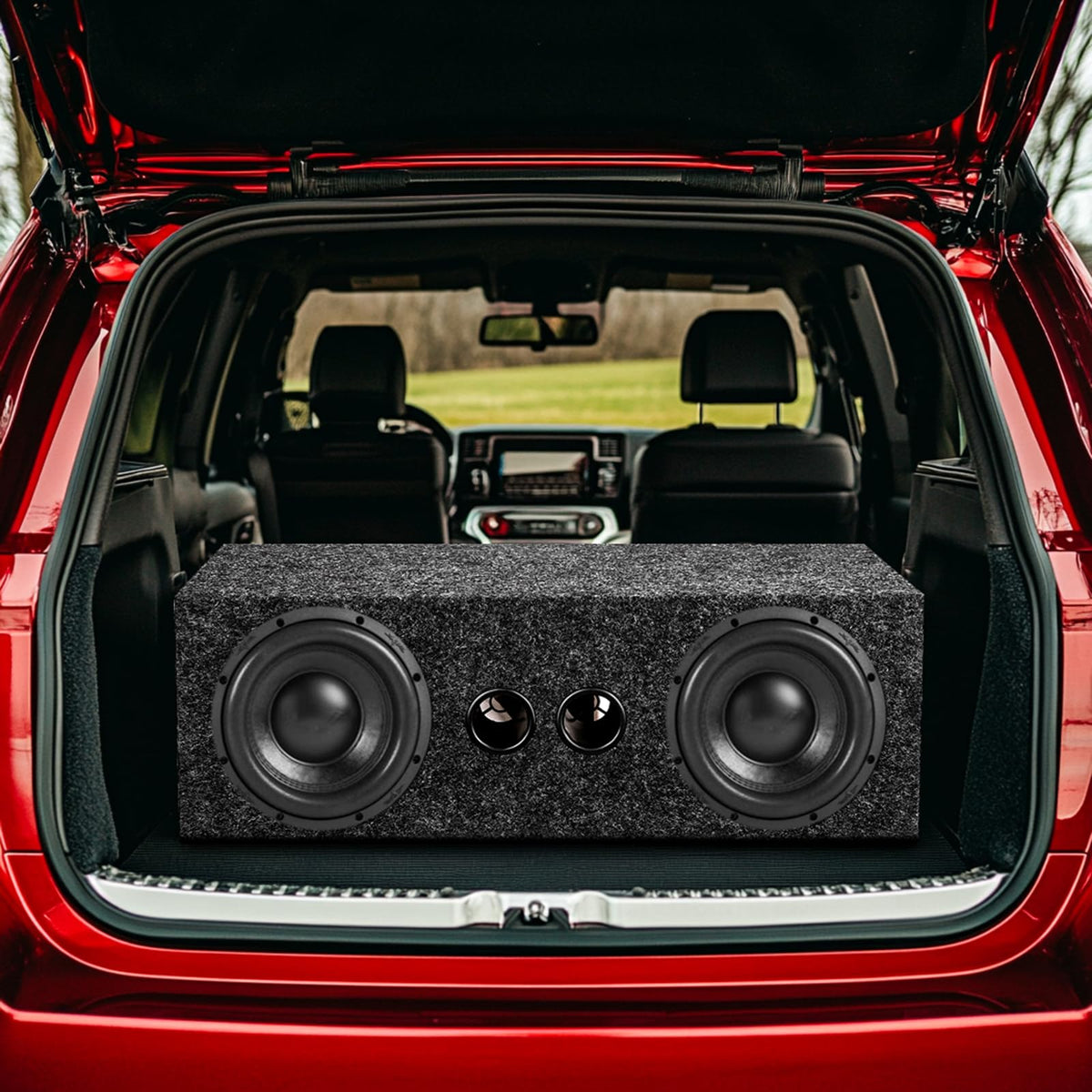 Suacopzar dual 6.5-inch enclosure durable MDF core for stable sound