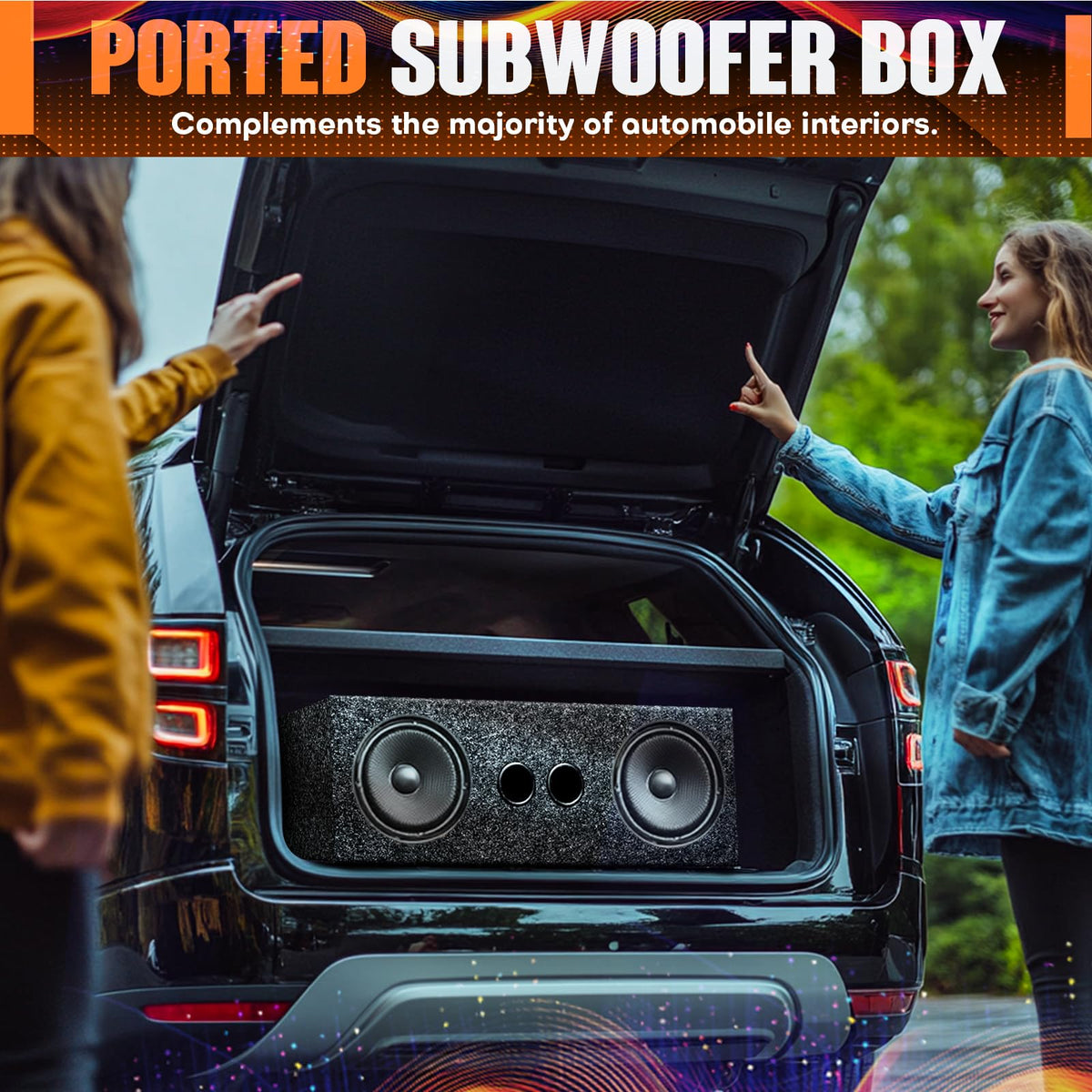 Suacopzar dual 6.5-inch enclosure with 5.5-inch woofer hole for proper fit